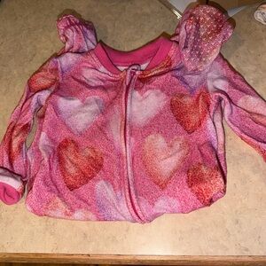 Posh Peanut Pink Heart Patterned PJ
